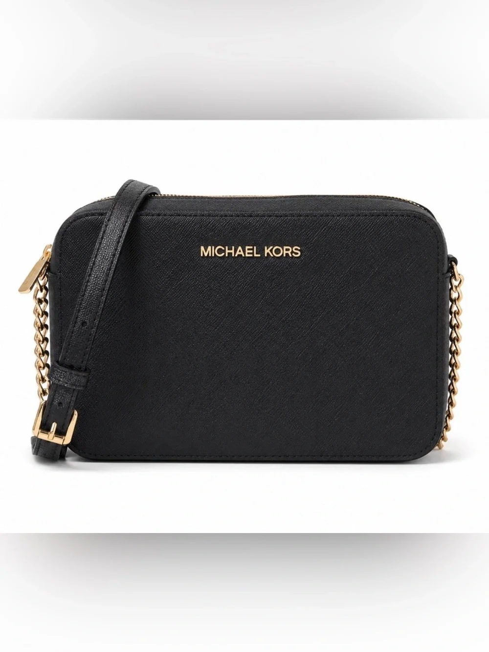 Michael Kors Black Saffiano Leather Crossbody Messenger